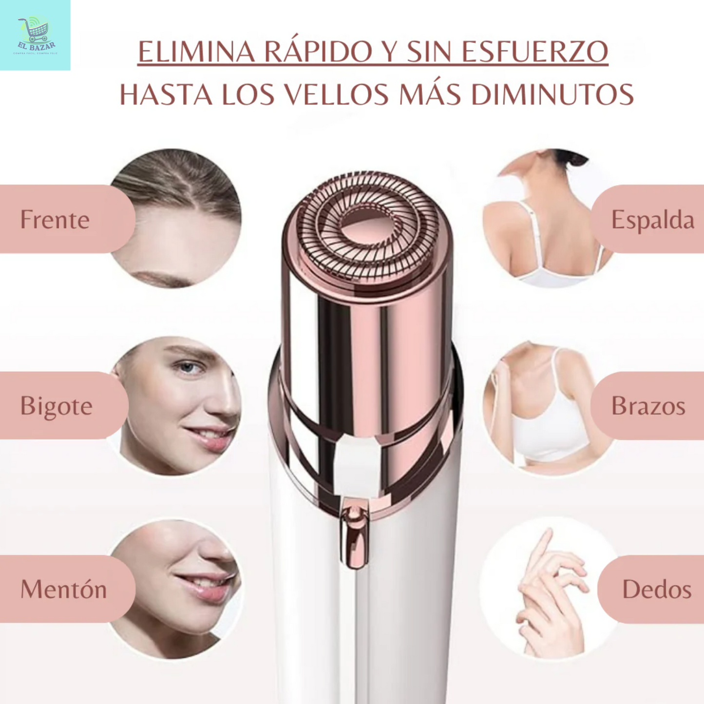 ⭐ Depiladora Facial Portátil Recargable⭐