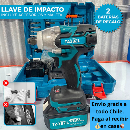 TALADRO DE IMPACTO 2 BATERIAS CON MALETA 🛠️⚡